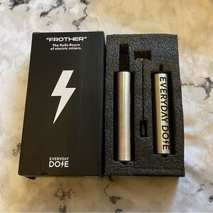 Everyday Dose ☕️ Deluxe Metal Frother Mixing Wand for Coffee & Drinks